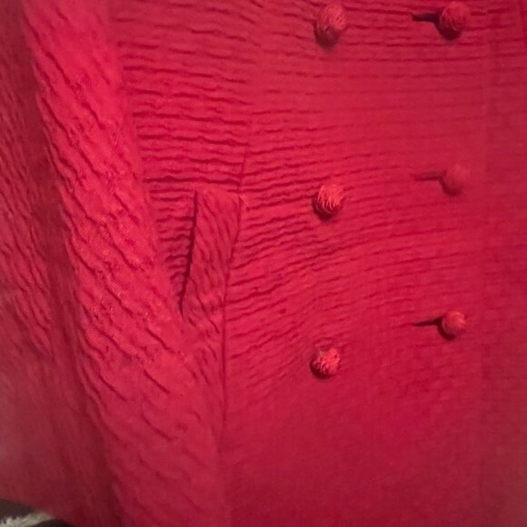 Vintage 1960s riche red coat Mink fur - Picture 8 of 14